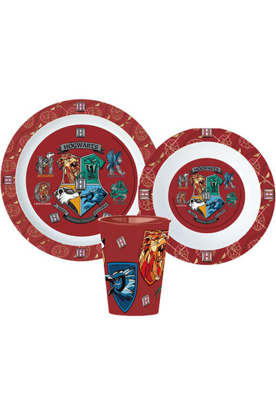 Harry Potter School Shields set de veselă, set microplastic, cu cană 260 ml