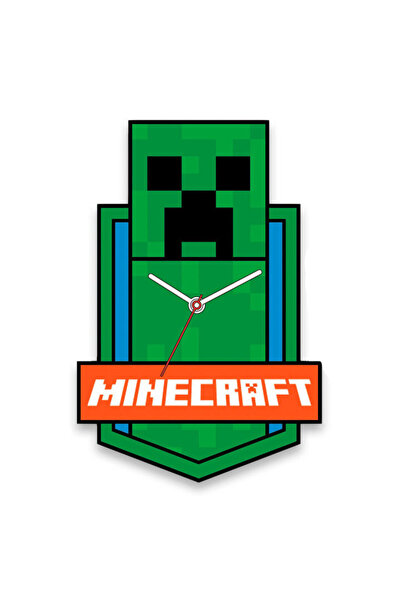 MINECRAFT Green Ceas de perete XL 50 cm