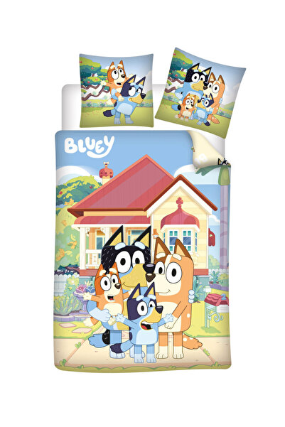 bluey Σετ Παπλωματοθήκης Neighborhood για παιδιά και νηπιαγωγείο 100×135εκ., ...