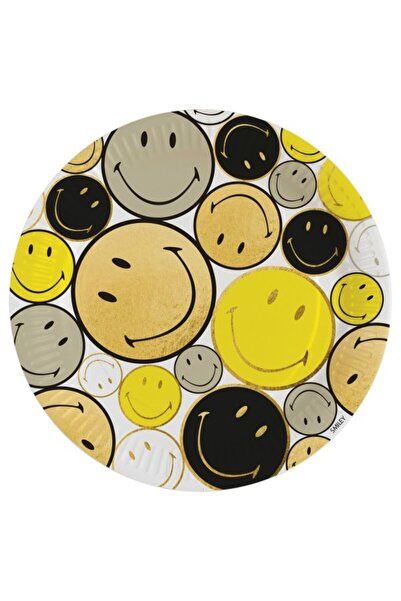 Emoji Smiley Originals farfurie de hârtie 8 buc 23 cm