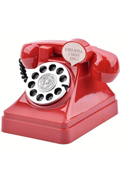 Choice1 A-601Red Creative Cute Retro Phone Money Jar Boys and Girls Gift Phot...