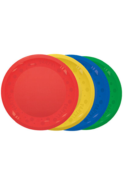 Javoli Colorful Mixed Set of 4 micro premium plastic flat plates - 21 cm