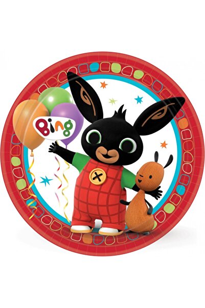 Bing Red paper plate 8 pcs 23 cm