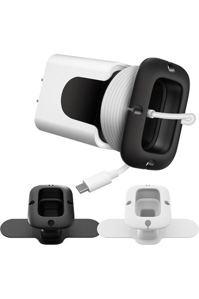 ELECDON منظم شواحن قابل للطي وملف لتنظيم الكابلات - متوافق مع شواحن USB-C (من...