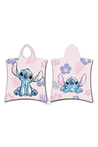 Javoli Disney Lilo și Stitch Pink poncho prosop de plajă 50x115 cm
