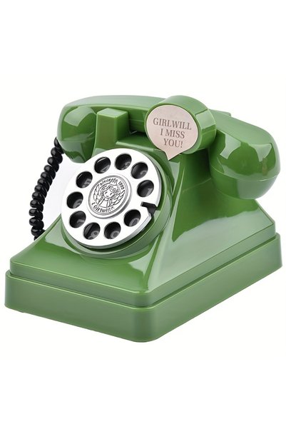 Choice A-601Green Creative Cute Retro Phone Money Jar Boys and Girls Gift Pho...