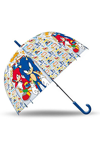 Javoli Sonic Ariciul Gold Rings Umbrelă semi-automată transparentă pentru cop...