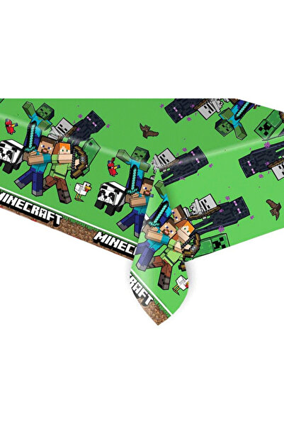 MINECRAFT Green față de masă din plastic 120x180 cm