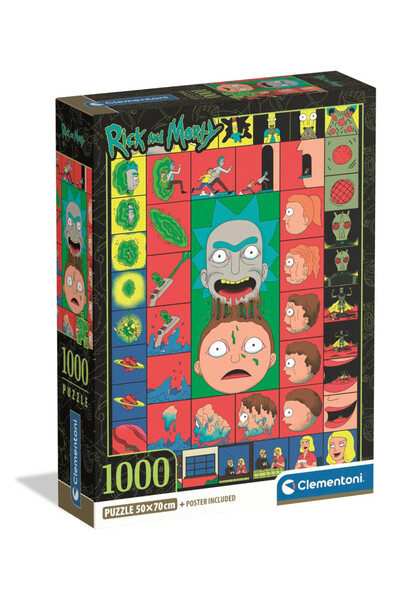RICK AND MORTY Portal Panels Puzzle Compact Clementoni de 1000 piese