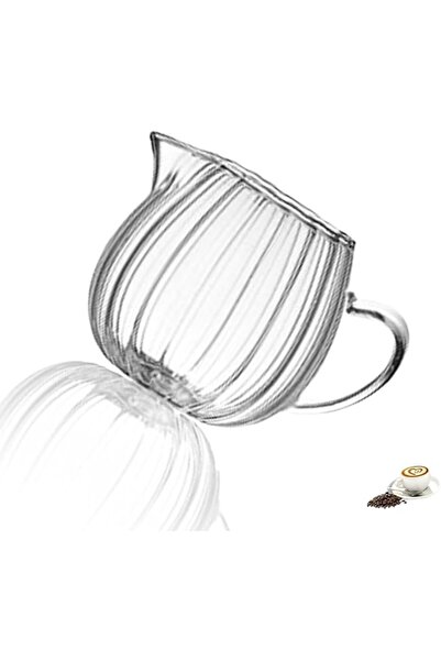 Sweet seven ® Crystal Clear Mini Milk Jug, 60ml Frothing Creamer Pitcher with...