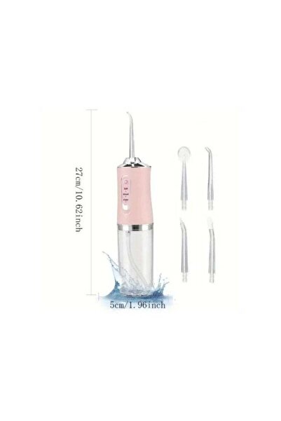 ACLIX Portable Dental Water Flosser with 4 Nozzles – Waterproof & USB Rechargeable, Perfect for Trav