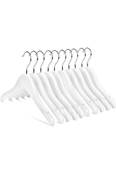 Nature Smile Kids Baby Children Toddler Wooden Shirt Coat Hangers with Notche...