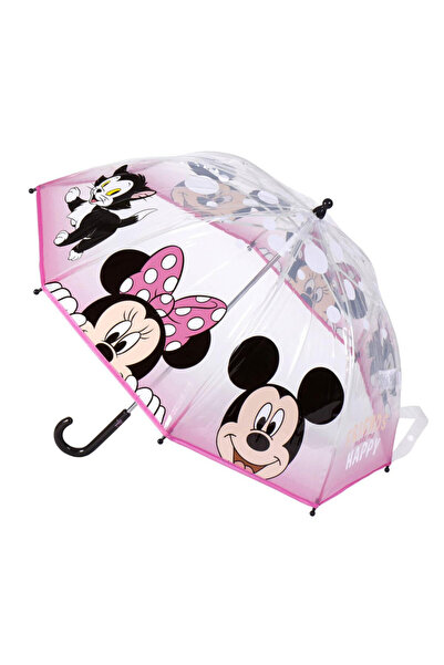disney minnie Διαφανής ομπρέλα  "Κάνε με χαρούμενο " για παιδιά Ø71 εκ.