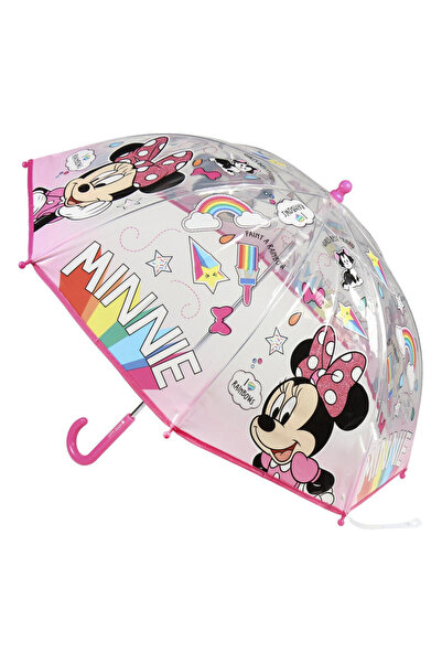 disney minnie Διαφανής ομπρέλα για παιδιά για ζωγραφική Ø71 εκ.