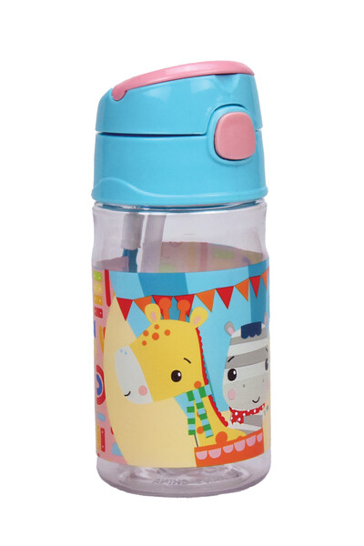 Javoli Fisher-Price Animals πλαστικό μπουκάλι με κρίκο 350 ml