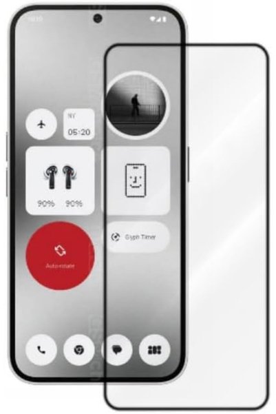 URBBKING واقي شاشة زجاجي مقوى مضاد للخدوش بتغطية كاملة لهاتف Nothing phone 2A...