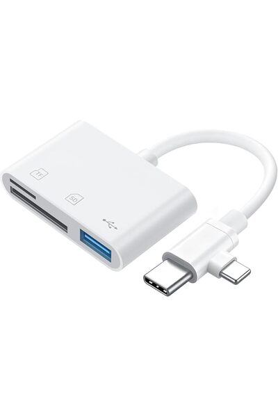 Ctoby قارئ بطاقات SD لأجهزة آيفون وآيباد، قارئ بطاقات مايكرو SD مع محول USB ل...