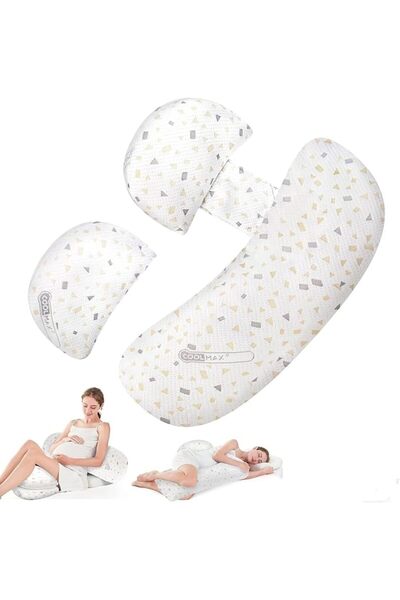 GENERAL Pregnancy Pillow for Sleeping, Body Pillow for Side Sleeper Adjustabl...