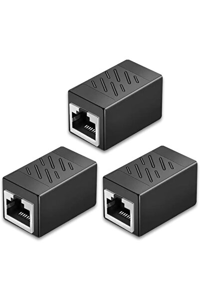 Aputue Ethernet Coupler, 3 PCS Gold Plated RJ45 Female to Female LAN Connecto...