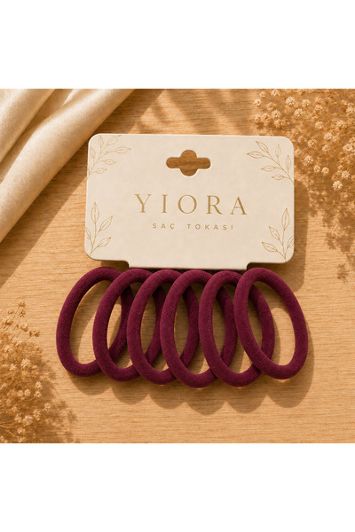 yiora مجموعة من 6 ربطات شعر ناعمة - تثبيت قوي لا يترك أثراً ولا يكسر الشعر ول...