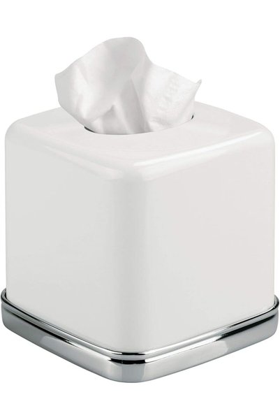 Interdesign iDesign York Facial Tissue Box Cover for Bathroom and Vanity Coun...