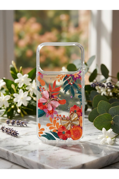 İPHONE 17 PRO UYUMLU KELEBEK DESENLİ PREMİUM KILIF
