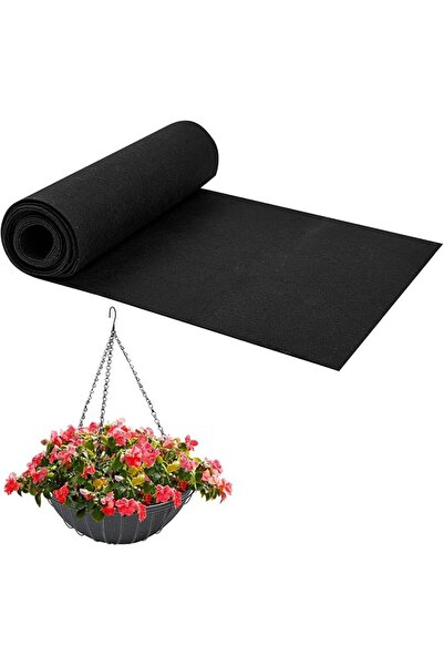 TERRIFI Hanging Basket Liner for Planters and Window Boxes, Heavy Duty Fabric...