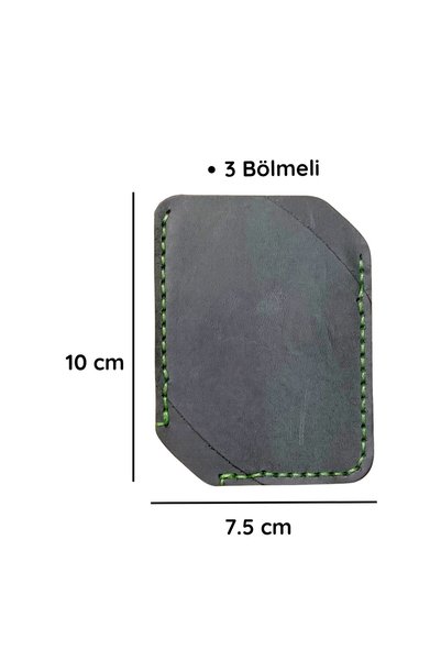 ipekbazaar Set de confecționare portofel mini din piele Diy Ilgaz, kit DIY pentru suport de carduri orizontal, lucrat manual