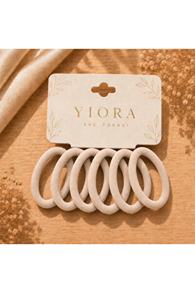 yiora مجموعة من 6 ربطات شعر ناعمة - تثبيت قوي لا يترك أثراً ولا يكسر الشعر ول...
