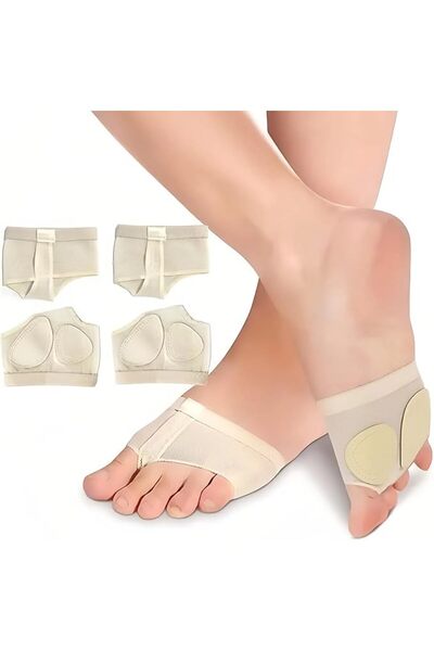 THE WHITE SHOP أغطية أصابع القدم (ثونغز) احترافية للرقص الغنمي والباليه والرق...