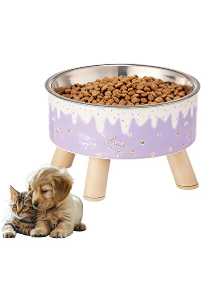 TERRIFI Kitten Food Bowl, 9cm Raised Cat Food Bowls, Elevated Stainless Steel...