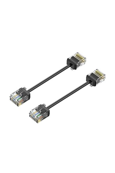 SYOSI كابل إيثرنت Cat6 بطول 30 سم - موصل قصير منخفض الارتفاع، كابل نحيف للغاي...