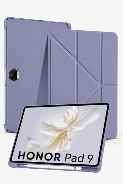 Auraks Huawei Honor Pad 9 12.1 İnç Uyumlu Uyku Modlu Kalem Bölmeli Stand Olab...
