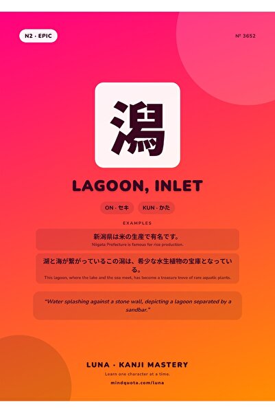 OEM Αφίσα Ινφογραφίκας Kanji Lagoon, Γκολφ, Αναζήτηση, Χαρτόνι 250γρ, Α4