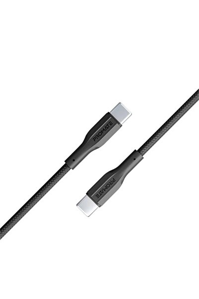 Promate USB-C to USB-C Cable, Premium 60W, Fast Charging Type-C Cable with 48...