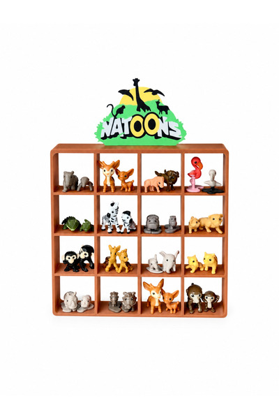 vixus Kinder Natoons Figure Display Stand for Wall or Desk