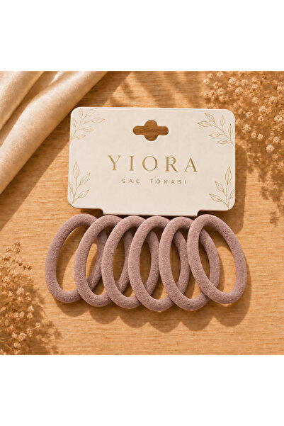 yiora مجموعة من 6 ربطات شعر ناعمة - تثبيت قوي لا يترك أثراً ولا يكسر الشعر ول...