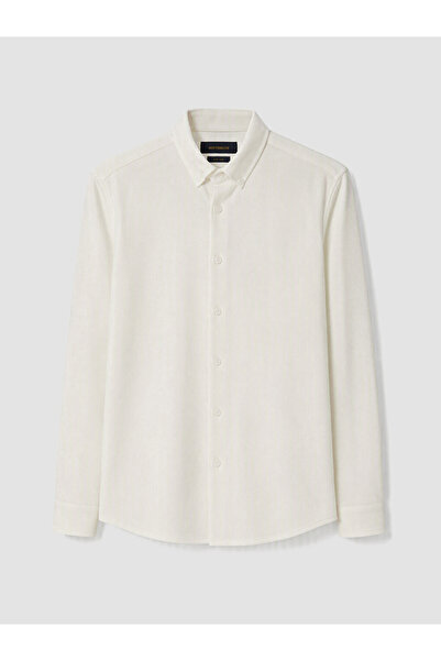 LC Waikiki Vizyon New Season White Slim Fit Men's Shirt