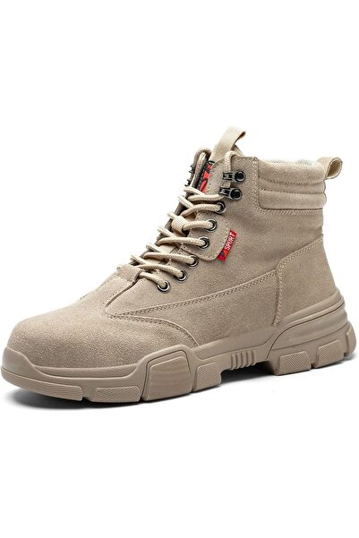 LIWEGHT Work Boots for Men Women Leather Safety Work Shoes Steel Toe Cap Snea...