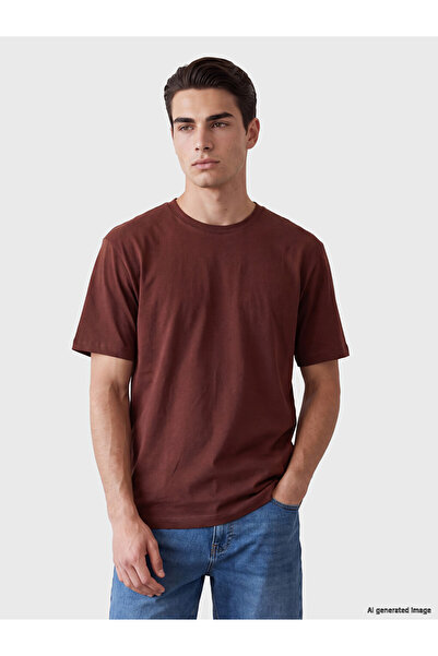 LC Waikiki Rmz Gi̇yi̇m Farkiyla Zero Roba Collar Men's T-Shirt