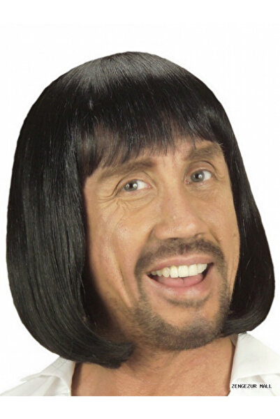 ZERO LAND Zngzrmll Black Color Short for Men (103145) Medieval Wig