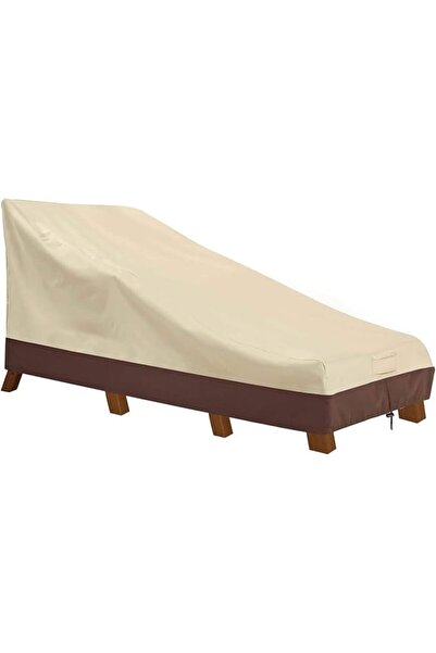THE WHITE SHOP Patio Chaise Lounge Cover, 600D Heavy Duty Outdoor Lounge Chai...
