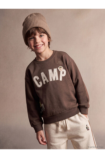 LC Waikiki Crew Neck Printed Boys' Sweatshirt