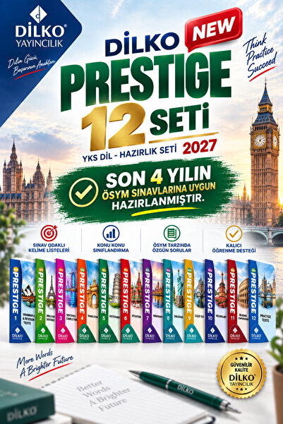 Dilko Yayıncılık Dilko New Prestige YKS-DİL (YDT) Hazırlık Seti