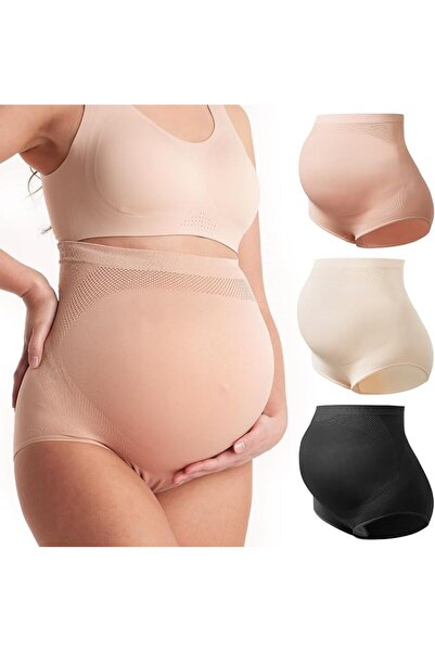 THE WHITE SHOP Maternity Shapewear, High-Waisted Mid-Thigh Maternity Underwea...