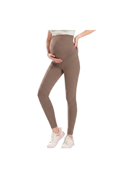 Moon Maternity Leggings High Waist Pregnancy Leggings Soft Stretch Belly Supp...