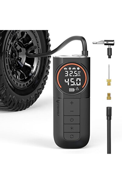 ETENWOLF منفاخ إطارات محمول S1، ضاغط هواء بقوة 160PSI