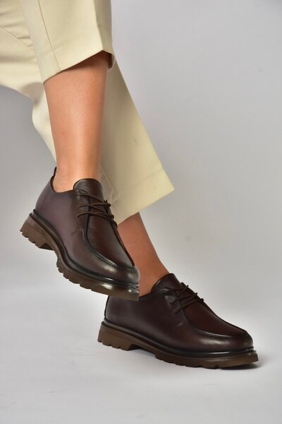 Fox Shoes Z555261103 Καφέ Γυναικεία Παπούτσια από Γνήσιο Δέρμα
