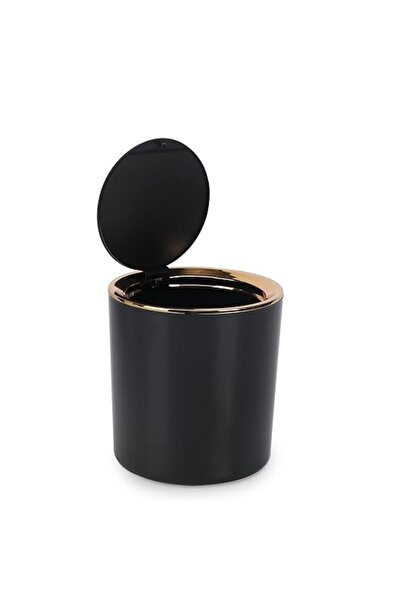 GENERAL Small Trash Can Wastebasket with Lid Round 2.6L Mini Desk Top Bin for...