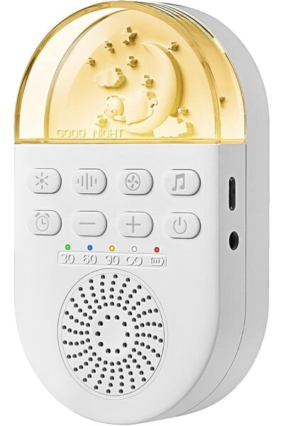 EACAM White Noise Sound Machine Baby Sleep Soother with Soft Warm Light/White...